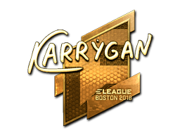 Samolepka (karrigan zlatá Boston 2018)