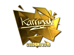 Samolepka (karrigan zlatá ESL Cologne 2016)