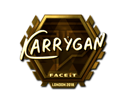 Samolepka (karrigan zlatá London 2018)