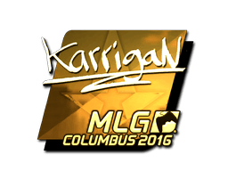 Samolepka (karrigan zlatá MLG Columbus 2016)