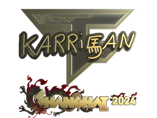 Samolepka (karrigan zlatá Perfect World Shanghai 2024)