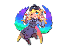 Klistermærke (Kawaii CT holo)