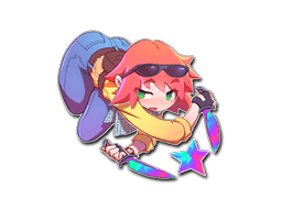 Klistermærke (Kawaii T holo)