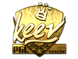 Klistermærke (keev guld Krakow 2017)