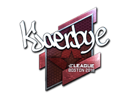 Klistermærke (Kjaerbye folie Boston 2018)
