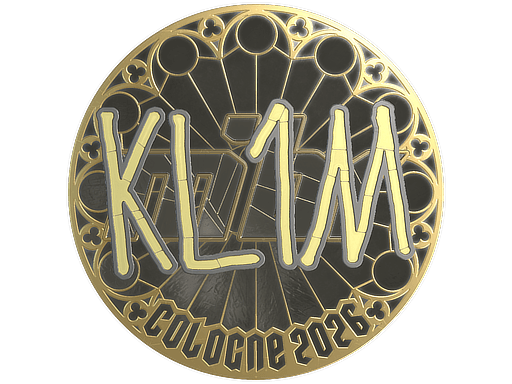 Samolepka (kl1m zlatá IEM Cologne 2026)