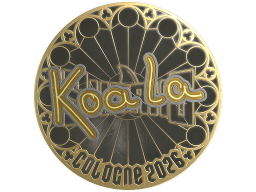 Samolepka (koala zlatá IEM Cologne 2026)