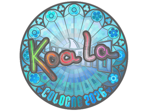 Samolepka (koala holografická IEM Cologne 2026)