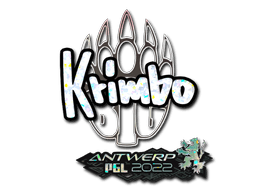 Klistermærke (Krimbo glitter Antwerp 2022)