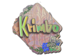 Klistermærke (Krimbo holo Rio 2022)