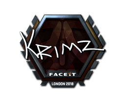 Klistermærke (KRIMZ folie London 2018)
