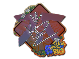 Klistermærke (KRIMZ glitter Rio 2022)