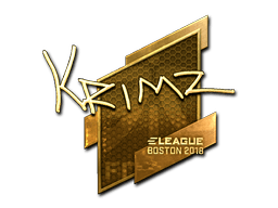 Samolepka (KRIMZ zlatá Boston 2018)