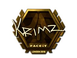 Samolepka (KRIMZ zlatá London 2018)