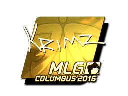 Samolepka (KRIMZ zlatá MLG Columbus 2016)