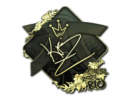 Samolepka (KRIMZ zlatá IEM Rio 2022)