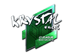 Klistermærke (kRYSTAL folie Boston 2018)