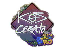 Klistermærke (KSCERATO glitter Rio 2022)