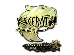 Samolepka (KSCERATO zlatá PGL Antwerp 2022)