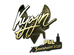 Samolepka (Kyojin zlatá PGL Stockholm 2021)