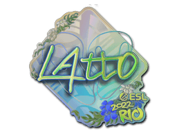 Klistermærke (latto holo Rio 2022)