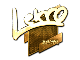 Samolepka (Lekr0 zlatá Boston 2018)