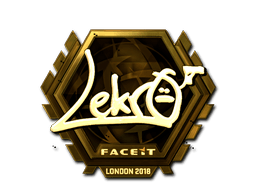 Samolepka (Lekr0 zlatá London 2018)