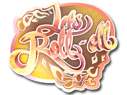 Klistermærke (Let's Roll-oll holo)