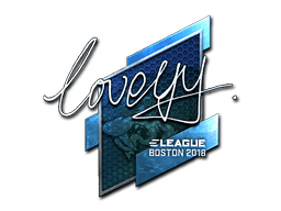 Klistermærke (LoveYY folie Boston 2018)