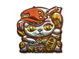 Klistermærke (Lucky Cat folie)