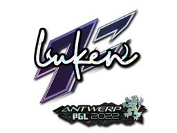 Klistermærke (luken glitter Antwerp 2022)