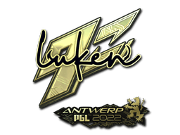 Klistermærke (luken guld Antwerp 2022)