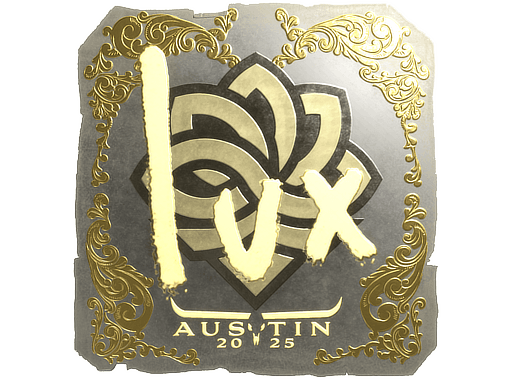 Klistermærke (lux guld Austin 2025)