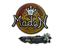 Klistermærke (maden Antwerp 2022)