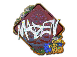 Klistermærke (maden glitter Rio 2022)