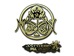 Samolepka (maden zlatá PGL Antwerp 2022)