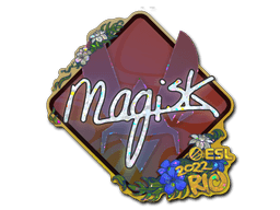 Klistermærke (Magisk glitter Rio 2022)