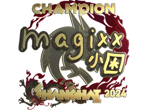 Samolepka (magixx šampion, zlatá Perfect World Shanghai 2024)