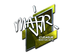 Klistermærke (MAJ3R folie Boston 2018)