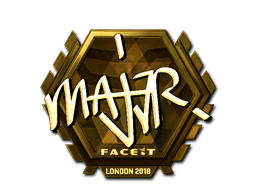Samolepka (MAJ3R zlatá London 2018)