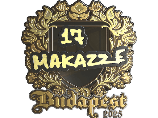 Samolepka (makazze zlatá StarLadder Budapest 2025)