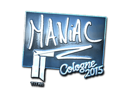 Klistermærke (Maniac folie Cologne 2015)