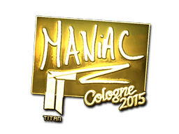 Samolepka (Maniac zlatá Kolín nad Rýnem 2015)