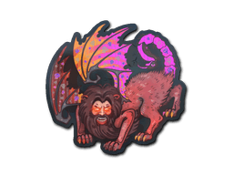 Samolepka (Manticore holografická)