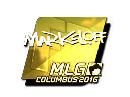 Samolepka (markeloff zlatá MLG Columbus 2016)