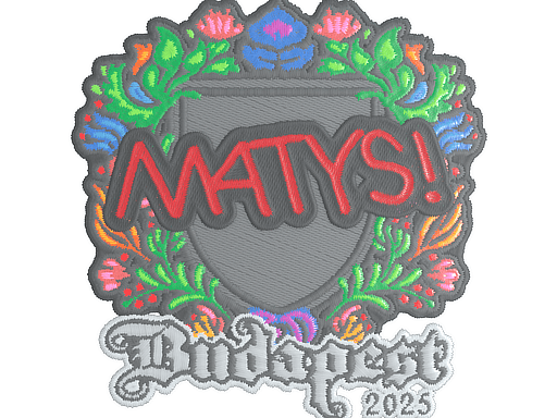 Klistermærke (MATYS broderet Budapest 2025)