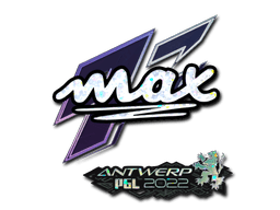 Klistermærke (max glitter Antwerp 2022)