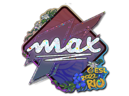 Klistermærke (max glitter Rio 2022)