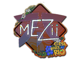 Klistermærke (mezii glitter Rio 2022)