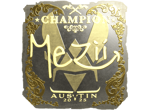 Samolepka (mezii šampion, zlatá BLAST.tv Austin 2025)